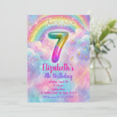 Balloons Birthday 7th Birthday 招待状 (スタンド正面)