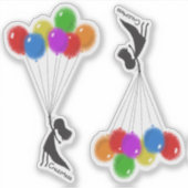 Balloons Girl シール (正面)