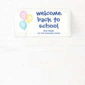 Balloons Welcome Back to School  横断幕 (インサイチュ)