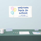 Balloons Welcome Back to School  横断幕 (トレードショー)