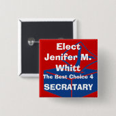 ballotboxは、Jenifer M. WhittのベストCH…選びます 缶バッジ (正面&裏面)