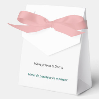 Ballotin de Fiançailles Royal & Minimaliste フェイバーボックス