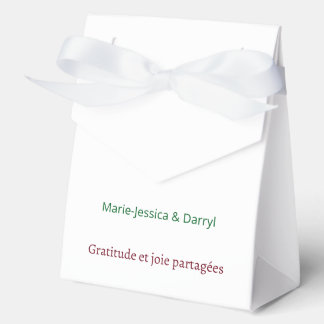 Ballotin Mariage Royal Minimaliste フェイバーボックス