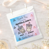 Balls or No Balls Bubble Tea Boba Gender Reveal フェイバーバッグ (クリップ留めされた状態)