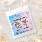 Balls or No Balls Bubble Tea Boba Gender Reveal フェイバーバッグ (クリップ留めされた状態)