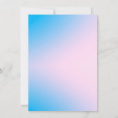 Balls or No Balls Bubble Tea Boba Gender Reveal 招待状 (裏面)