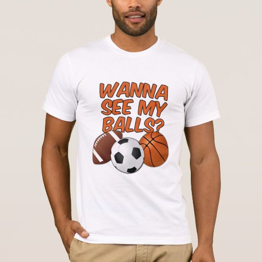 Balls shirt -スタイルとカラーを選択 tシャツ (正面)