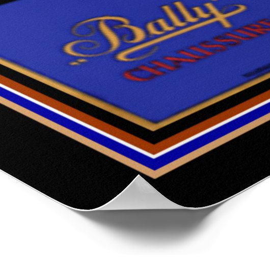 Bally Chaussures Deco Poster 16 x 20 ca. 1924 ポスター (角)