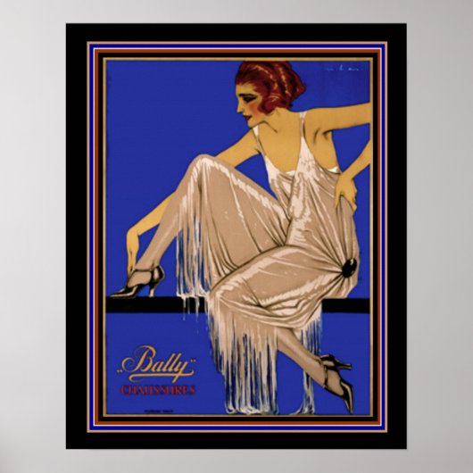 Bally Chaussures Deco Poster 16 x 20 ca. 1924 ポスター (正面)
