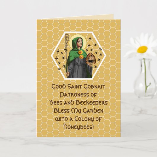 Ballyvourney (SAE 003)グリーティングカーの聖ゴブナート カード (小さな植物)