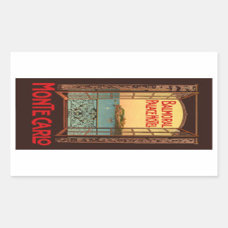 Balmoral Palace Hotel (Monte Carlo) Vector Format 長方形シール