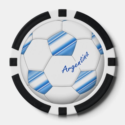Balón de FÚTBOL ARGENTINA selección nacional 2014 ポーカーチップ (正面)