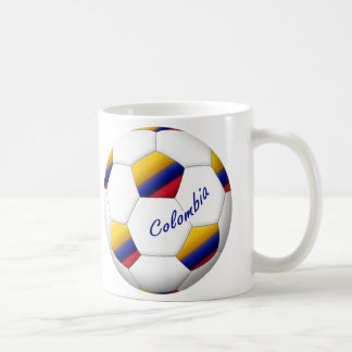 Balón de FÚTBOL COLOMBIA Bandera nacional コーヒーマグカップ