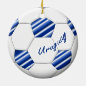 Balón de FÚTBOL URUGUAY equipo nacional 2014 セラミックオーナメント (裏面)