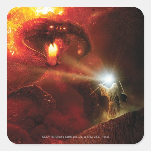 Balrog対GANDALF™ スクエアシール (正面)