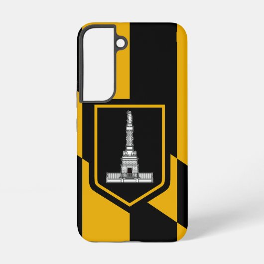 Baltimoreの旗 Samsung Galaxy S22 カバー (裏面)