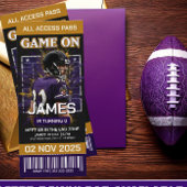 Baltimore Football Ticket Birthday Invitation 招待状