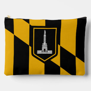 Baltimore, Marylandの旗 アクセサリーポーチ