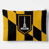 Baltimore, Marylandの旗 アクセサリーポーチ (裏面)