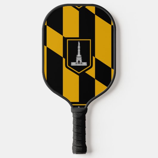 Baltimore, Marylandの旗 ピックルボールラケット (正面)