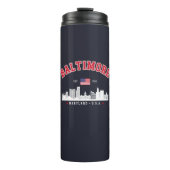 Baltimore Maryland Chic Cityscape Design タンブラー (正面)