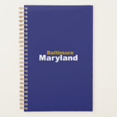 Baltimore, Maryland Planner  プランナー手帳 (正面)
