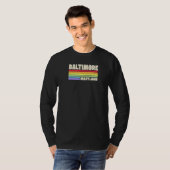 Baltimore Maryland Pride Rainbow Flag Gay Pride Me Tシャツ (正面フル)