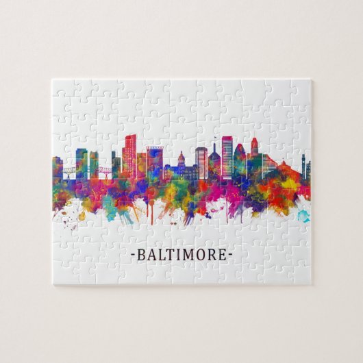 Baltimore Maryland skyline ジグソーパズル (横)