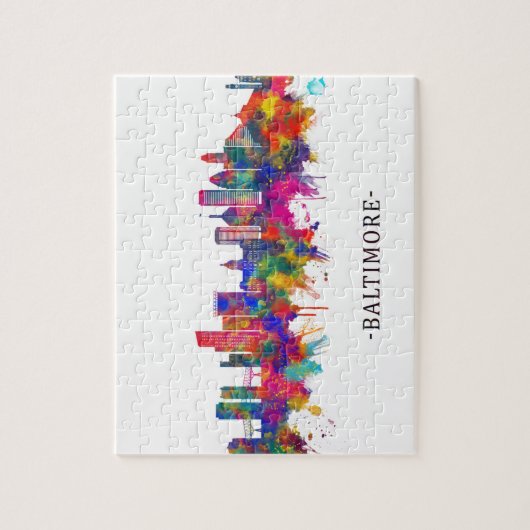 Baltimore Maryland skyline ジグソーパズル (縦)