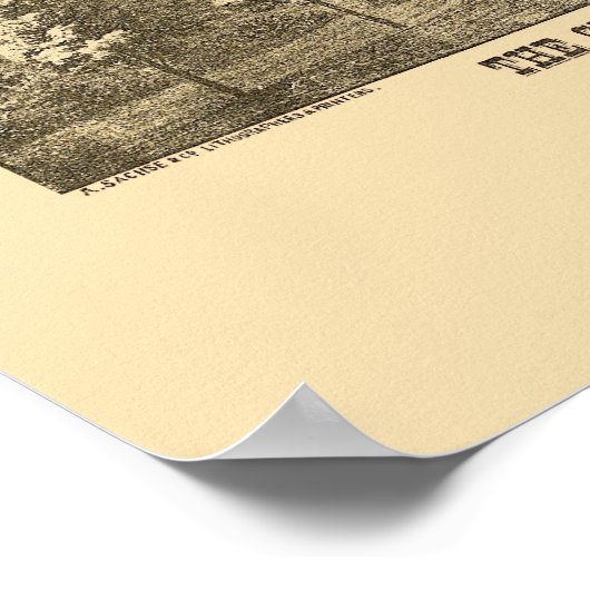 Baltimore, MD Panoramic Map - 1880 ポスター (角)