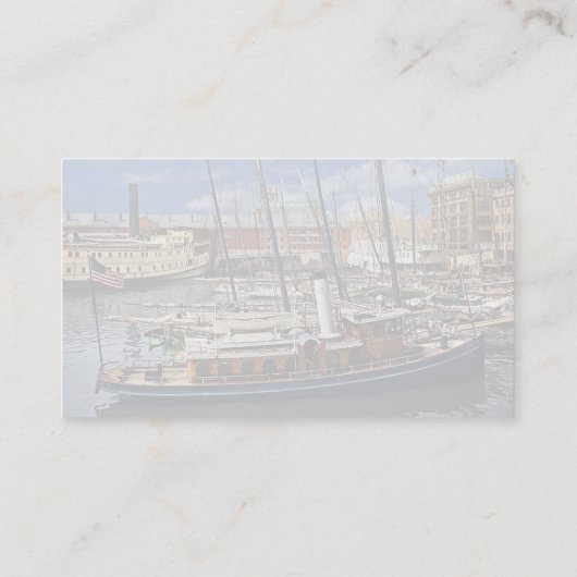 Baltimore, MD – Tugboat Lannan c1905 名刺 (裏面)