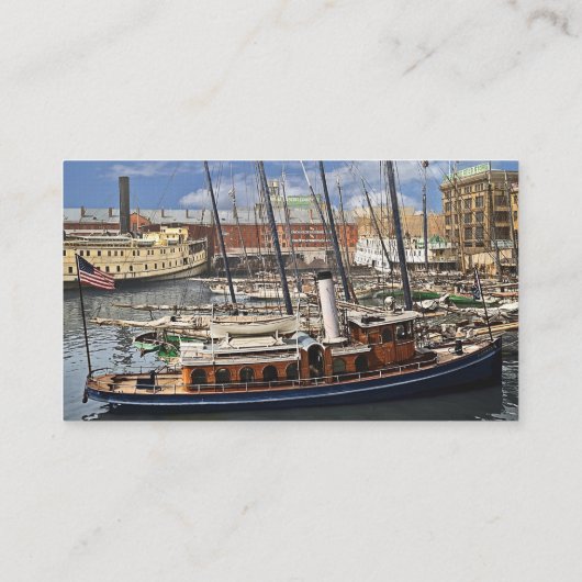 Baltimore, MD – Tugboat Lannan c1905 名刺 (裏面)