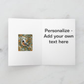 Baltimore Oriole Bird And Black Eyed Susan Flowers シーズンカード (内部)