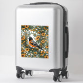 Baltimore Oriole Bird And Black Eyed Susan Flowers シール (スーツケース)