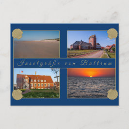 Baltrum Ansichtskarte - Inselgrüße ポストカード
