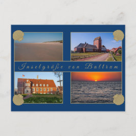 Baltrum Ansichtskarte - Inselgrüße ポストカード