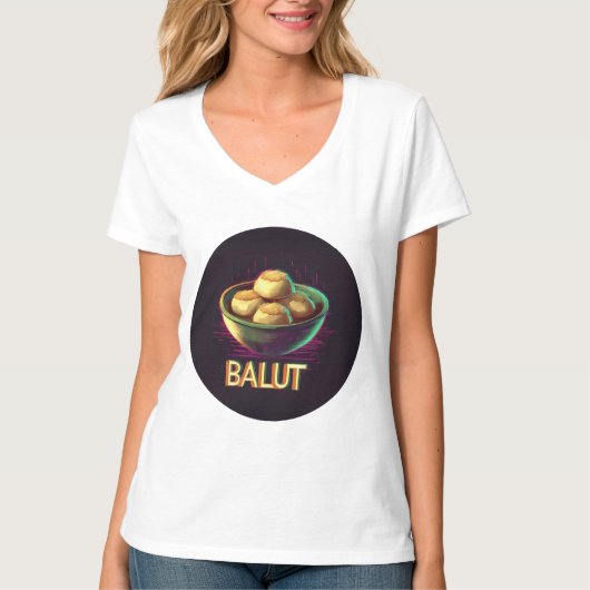Balut：フィリピン料理 Tシャツ (正面)