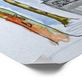 Balzac Statue by Rodin | Paris, France ポスター (角)