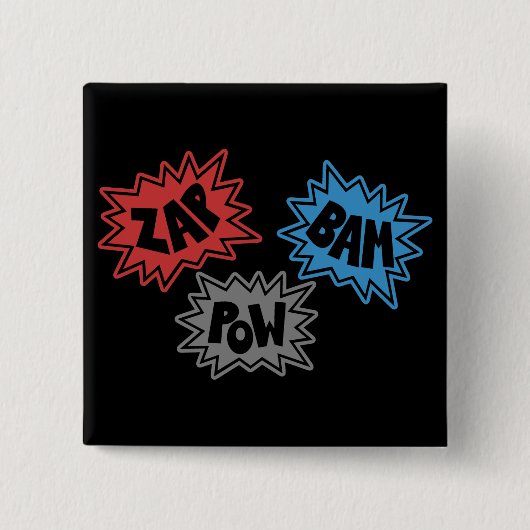 BAMの捕虜の喜劇的な音FX -オリジナル--を負かして下さい 缶バッジ (正面)