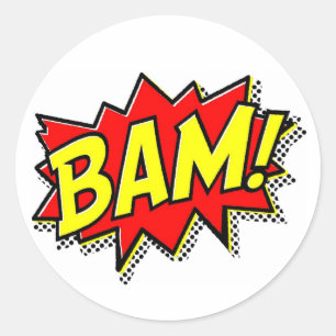 BAMコミックブックが大きな漫画アニメ ラウンドシール