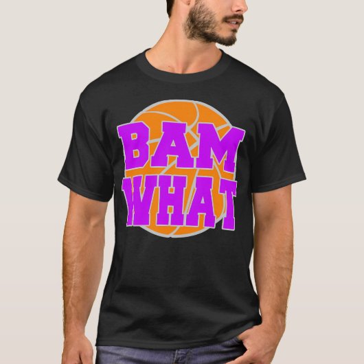 Bam何バスケットボール Tシャツ (正面)