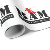 BAM美しい及び筋肉ボディビルラッピング紙 ラッピングペーパー (ロールコーナー)