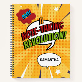 BAM! コミックスタイルのクールでおしゃれなユニークなノート ノートブック