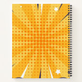 BAM! コミックスタイルのクールでパーソナライズされたトレンディでユニークなノート ノートブック (裏面)