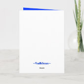 BAM! ハリネズミの挨拶状 カード (裏面)