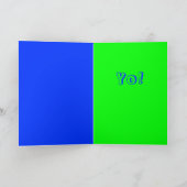 BAM! ハリネズミの挨拶状 カード (内部)