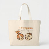 Bam BamはPEBBLESが大好き™ ラージトートバッグ (正面)