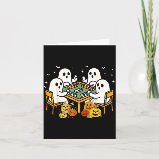 Bam Boo Halloween Ghost Mahjong Funny Costume Game カード (正面)