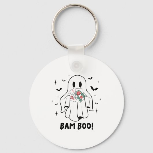 Bam Boo Halloween Ghost Mahjong Funny Costume Game キーホルダー (正面)