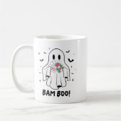 Bam Boo Halloween Ghost Mahjong Funny Costume Game コーヒーマグカップ (左)